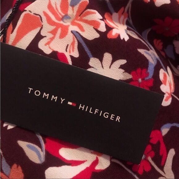 Tommy Hilfiger Red Floral Brookshire Casual Dress - Picture 3 of 4